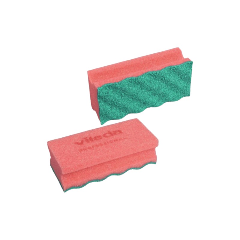 Eponge Vileda - PurActive - Rouge/Vert - 1x10 Pièces